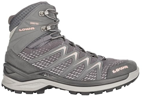 LOWA Innox Pro GTX Mid Zapatillas para Carreras de montaña Antracita/Rosa 38