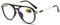Lanomi Mode Pilot Lesebrille Blaulichtfilter Damen Herren Kunststoff Vollrahmen Lesehilfe UV400 Schutz Brille mit Sehstärke Helles Schwarz Piloten Lesebrillen 1.0