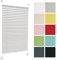 Plissee ohne Bohren 75 cm x 200 cm - Weiß - Plissee klemmfix, Rollos für Fenster ohne Bohren, Jalousien Fenster für innen, Raffrollo, Fenster plissee