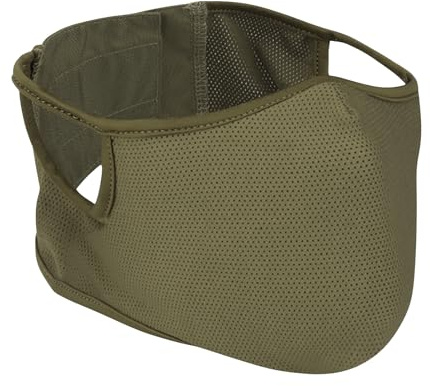 Qavctw Tactical Shooting Mask Foldable Airsoft Silicone Mask Breathable Free Ear Protection Outdoor Half Face Mesh Military Mask for Shooting Riding Climbing Paintball Hunting Game