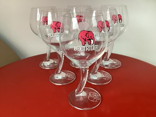 Lot de 6 verres à bière delirium 25cl 33cl neuf superbe