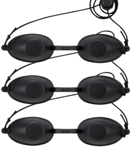 YHIJSR 3 Pezzi Occhiali Solarium UV Occhiali di Sicurezza Laser, Occhiali di Sicurezza LED Protezione UV Occhiali Protettivi