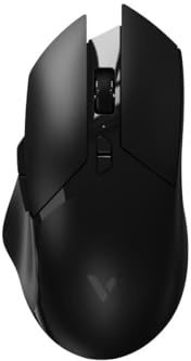 Rapoo V30PRO kabellose 2,4 GHz High-Performance Gaming-Maus mit 26000 DPI optischem Sensor, 50 G Beschleunigung, 650 IPS, bis zu 160h Akkulaufzeit, PC/Mac - Schwarz