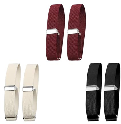 6 Set Ferma Camicia Uomo,Reggimaniche,Reggi Maniche Camicia Uomo,Bretelle Per Pantaloni,Con Clip Forti,Elastico Ed,Regolabile In Lunghezza,Per Bambini,Donne, Uomini,Camicie,Maniche Elasticizzate