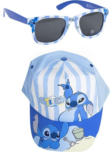 Gorra y Gafas de Sol Disney Set Infantil Original para Niñ@s Unisex - Gorra y Gafas Disney Accesorios Verano Gafas Protección UV y Gorra Ajustable