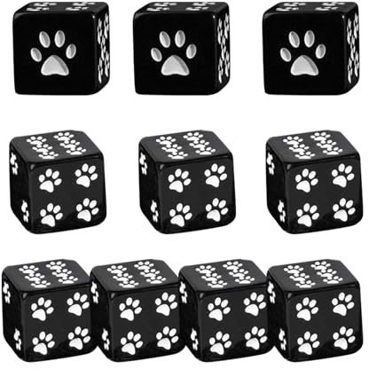 Cubi da gioco con stampa animale, 10 pezzi, 16 mm, in polimero trasparente, di orso, di gatto D6, collezione novità, marchi digitali netti, qualità artigianale
