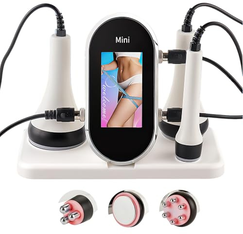 40 K Massaggiatore Anti Cellulite Apparato dimagrante, Lipocavitazione Radiofrequenza 4 in 1, Corpo dimagrante macchina, Macchina di bellezza del viso, per il viso, i braccia, l'addome (B-3 in 1)