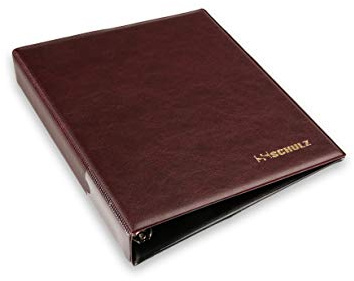 Midi-M & Schulz Münzalbum für 200 Stück 2 Euro Münzblatt Sammelalbum (rot (burgunden))…