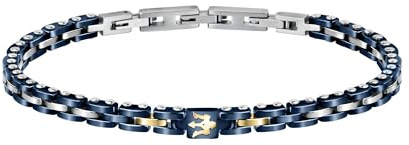 Maserati Jewels Herrenarmband, 22 cm, aus Edelstahl, Keramik, PVD - JM420ATI01