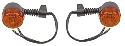 Streetparts24 Blinker Set Rund Hinten Orange 12V E-geprüft – Passend für Yamaha Aerox, MBK Nitro 50 100 und viele weitere Modelle
