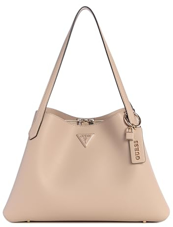 GUESS Damen Sora Girlfriend Carryall Schultertasche, Stein