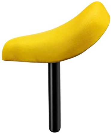 Qianly Kids Bike Saddle Part with Tube Replacement Balance Bike Seat for Riding Outdoor Activities, Yellow