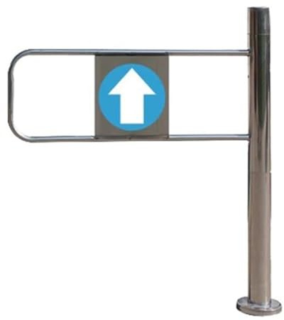 Generico Cancello di Sicurezza in Acciaio con Chiusura Automatica per supermercati e Magazzini, Porta pedonale per biblioteche e Bar, 50x97 cm, Lato Destro, Soluzione di Ingresso Durevole e sicura.