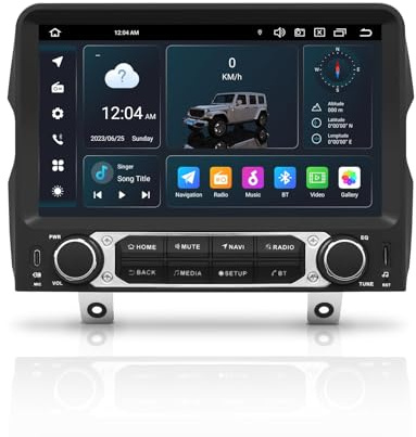 9 Android 14 Car Radio Stereo for Jeep Wrangler JL & Gladiator Pickups JT 2018-2022 |Octa-Core 4+64GB| GPS Navigation|Wireless CarPlay & Android Auto|4G LTE/5G WiFi|1280x720P IPS QLED Screen