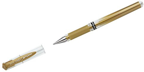 uni-ball 146810 - Gelroller Signo UM-153, broad, 1,0 mm, gold, 1 Stück