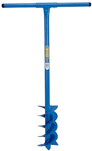 Draper 1050 x 150 mm Fence Post Auger | Post Hole Digger Gardening hand tool| Fence Manual Hand Drill | Tubular steel | 24414 Blue