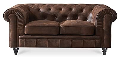INTENSE DECO Canapé Chesterfield 2 Places Vintage