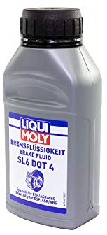LIQUI MOLY Bremsflüssigkeit SL6 DOT 4 | 250 ml | Bremsflüssigkeit | Art.-Nr.: 21166, Silber