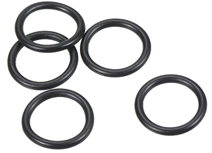 PATIKIL 20 Stück Dichtungsringe O-Ringe Gummidichtung 20mm AD 16mm ID 2mm Dicke Nitrilgummi Unterlegscheibe Dichtungssatz Gummischeiben für Auto Klimaanlage Wasserhahn Rohr Schwarz