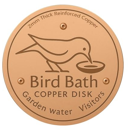 Disco de Cobre para Baños de Pájaros Disco de Limpieza de Cobre