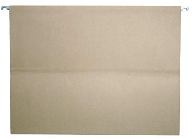 SCHÄFER SHOP Hängetasche A3 – Hängeregister Hängemappe Sammelmappe seitlich offen, inkl. Vollsichtreiter und Etiketten - beige, 25 Stück