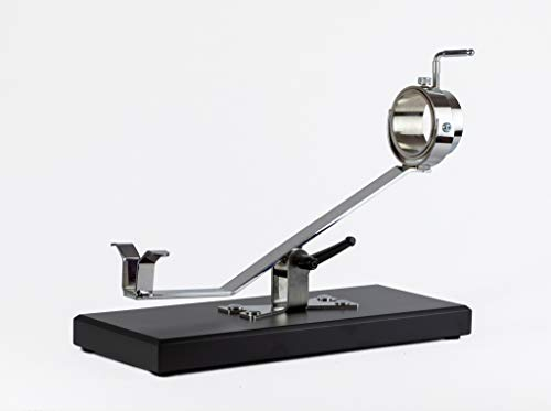 FERRETERIA LEPANTO Jamonero Basculante Giratorio, Future Soporte jamonero con Base Madera Color Negro para Jamones y Paletillas.