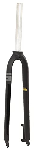 Uxsiya Fourche Rigide de VTT 26/27.5/29 Pouces Fourche Rigide de VTT en Alliage D'aluminium Fourche de Suspension Avant de Vélo de VTT(Gris-Noir)