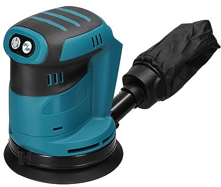 Mulcort 125 mm Bürstenmotor, kabelloser Exzenterschleifer, Holzschleifer, elektrischer Autopolierer, multifunktionales Holz, Metall, Wachsen, Polieren, Schleifen, Schleifmaschine, 3 Geschwindigkeiten