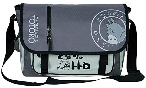 Sohaon Anime Canvas College Borsa a tracolla Borsa da scuola Zaino Zaino Zaino Gatto, Nero , 37 x 27 x 12 cm