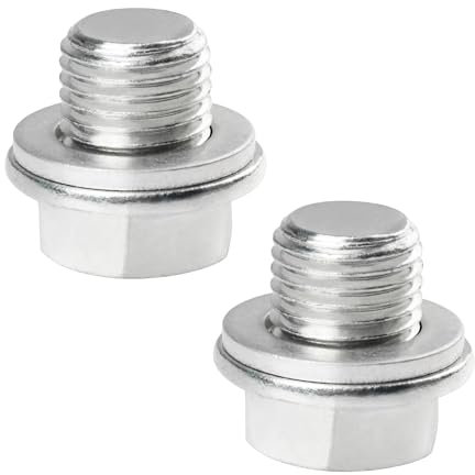 Flaconi 2PCS Auto-Ölablassschraube,Ölschraube,Öl Ablassen Schraube,Ablassschraube Öl,Ölablassschraube Mit Dichtring,Ölwannenwanne Schraube Ablassschraube (M16x1.5)