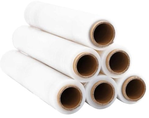 vidaXL Film étirable 6 pcs transparent 30 μm 50 cm x 300 m, film d'emballage, film d'emballage de meuble, film d'enveloppement, film étirable