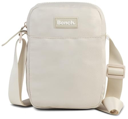 Bench Nova Damen und Herren Mini Bag Umhängetasche Tasche Handtasche Schultertasche Crossbody-Tasche, natur/beige, 19 x 14 x 5 cm