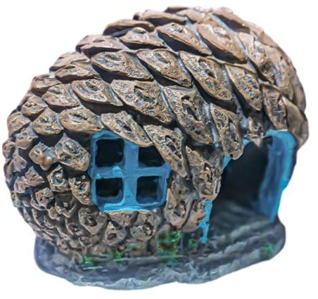 Milisten Decorazione Acquario Forma Di Nascondiglio Unico Per Pesci e Rettili Accessorio Per Acquari Leggero e Facile Da Pulire Design Versatile Per Casa e Ufficio