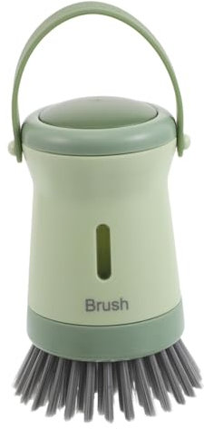 SMASOLO Cepillo Para Limpiar Ollas De Cocina Con Dispensador De Jabón Ventana Transparente Mango Ergonómico Herramienta De Limpieza Para Platos y Sartenes