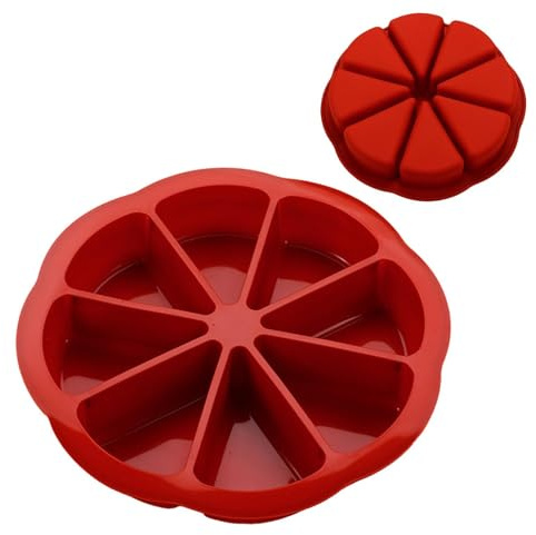 Triangel kakform | 3,54x2,56 bakform i silikon | Non-Stick triangel kakform | 8-håls silikonpanna för majsbrödsbrowniesmuffins, köksform