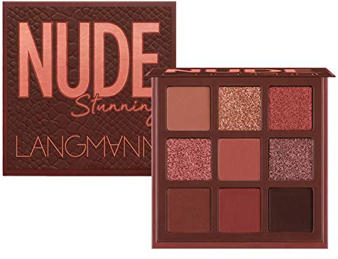 Kybbe Palette de Fards à Paupières 9 Couleurs Diamond Glitter Metallic Nude Eye Make Up Pigmented