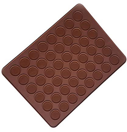 48 Holes Capacity Silicone Baking Macaron Mould Macaroon Sheet Mat Cupcake Dessert Biscuit Tool Tray, Non-Stick Cavities Pastry Production Accessories