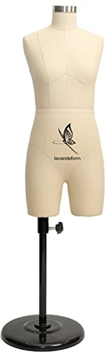 lavandeform Half Size Dressmaker's Dummies for Sewing Miniature (This is not an adult size). Needles can be pierced into the 1/2 tailor's dummies. (Beige)