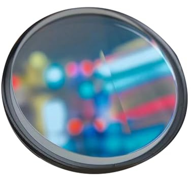 Yssevlon Lente de Prisma de Vidrio de 77 mm Efectos de Súper Velocidad Desenfoque de Movimiento Fantasma Filtro UV para Fotografía Accesorios para Lentes de Cámara SLR