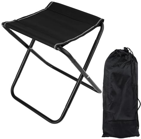 Campinghocker Faltbarer Camping Hocker,31cm Tragbarer Klapphocker Faltbar,Mini Sitzhocker Klappstuhl Klappbarer Hocker Fußhocker,Falthocker Stool Campingstuhl Kleiner für Outdoor Reisen Gartenhocker