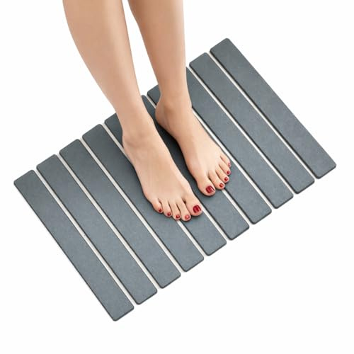 Alfombrilla de Diatomita 60×40 cm – Alfombra de Baño Absorbente, Antideslizante y de Secado Rápido, Higiénica y Fácil de Limpiar.