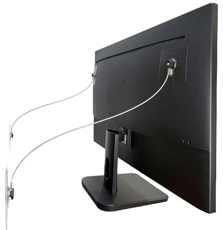 Awwertse Correas de Acero Inoxidable para Muebles, Anclajes Sin Taladro, Correas Antisísmicas y Correas de Seguridad para TV, 6 Unidades, Color B