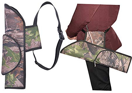 AMEYXGS Archery Arrows Tube Hip Quiver Waist Hanged Carry Bag for Targets Shooting Arrows (Camo Left)