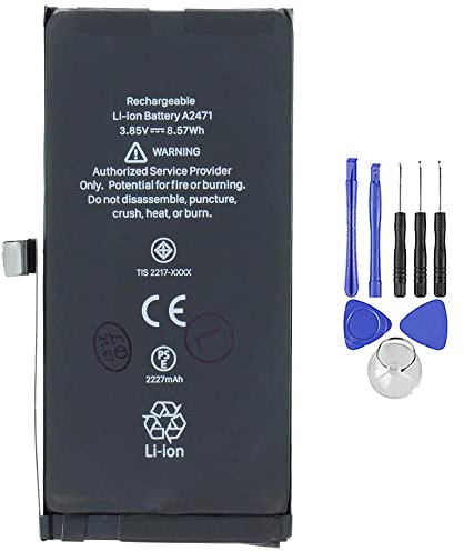 Ellenne Batterie compatible avec iPhone 12 Mini 2227 mAh haute capacité avec kit de démontage inclus