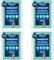 Silentnight Waterproof Mattress Protector - Double Mattress Protector with Deep 30cm Fitted Skirt and Soft Touch Quiet Rustle Free Cover - Machine Washable and Hypoallergenic - 4 Pack