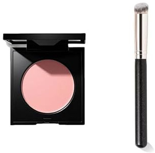 Under Eye Brightener – Corrector de ojos con pincel, polvo brillante contra las ojeras, hidratante y fácil de mezclar, perfecto para maquillaje natural (1 unidad, 2,8 g)