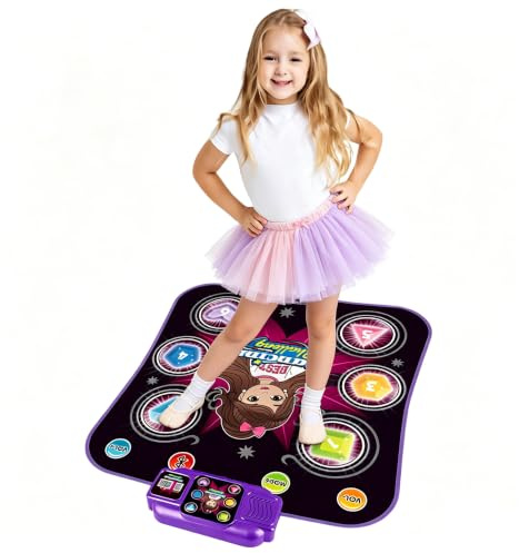 XOQUAI Alfombra de Baile Musical para Niños con Bluetooth Inalámbrico y LED