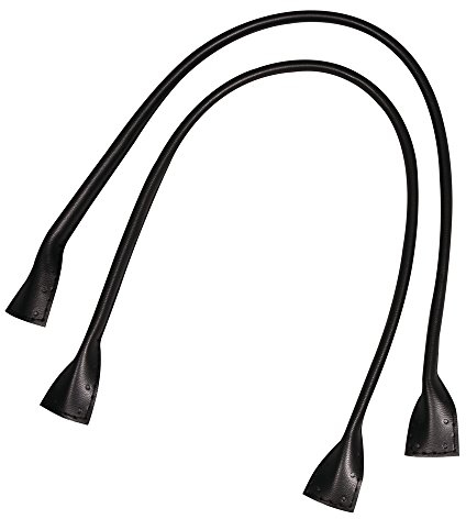 Rayher Hobby Rayher 6401201 Kunstleder-Taschengriffe, schwarz, 50,5 x 2,5 cm, 1 Paar, für selbstgemachte Taschen aus Stoff, Kork, Bast usw., Trageriemen, Taschenhenkel