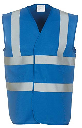 Expert Workwear Hi Vis Multi-Colour Safety Vest High Visibility Reflective Viz Waistcoats 2 Band & Brace - 24 Colours | Small to 5XL