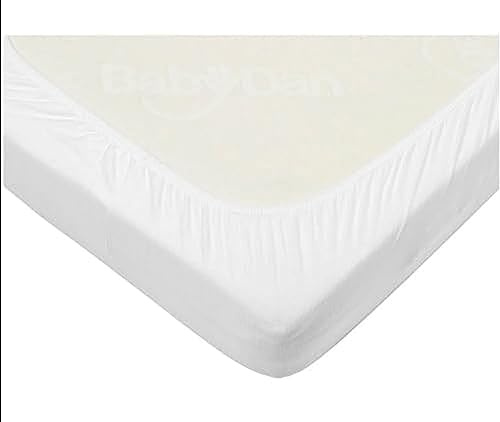 Drap-housse imperméable Baby Dan pour berceau, drap antiénurique blanc (75 x 30 cm)